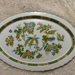 Vintage Sango One World Jade Garden Serving Platter